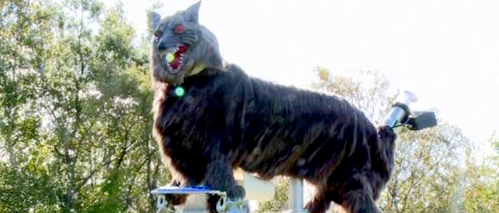 У японському місті з'явився червоноокий робот-вовк, щоб відлякувати ведмедів