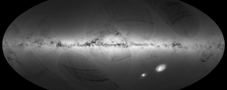 Приголомшлива зоряна карта Чумацького шляху на 1 мільярд зірок від місії Гайа