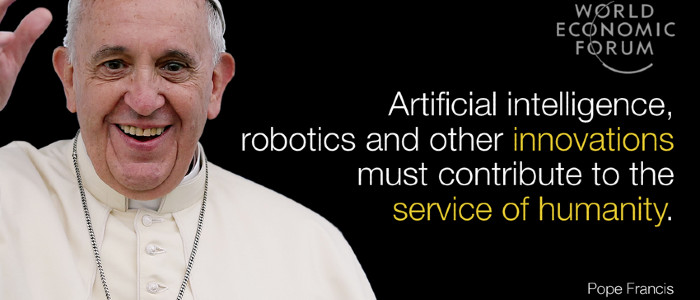 Папа молиться за штучний інтелект, який служить людству
