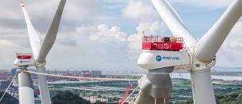 Китай встановлює гігантську вітряну турбіну, призначену для використання енергії ураганів