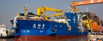 Китай щойно представив судно, яке створює штучні острови