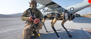 Американські військові використовують робособак для охорони бази ВПС